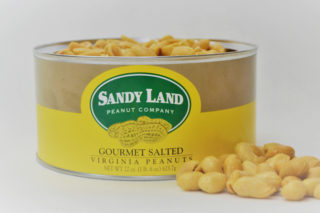 Gourmet Salted Virginia Peanuts 22oz Tin